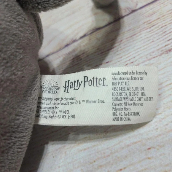 Wizarding World of Harry Potter Plush Fang Dog Stuffed Animal Gray 13" - Picture 5 of 5